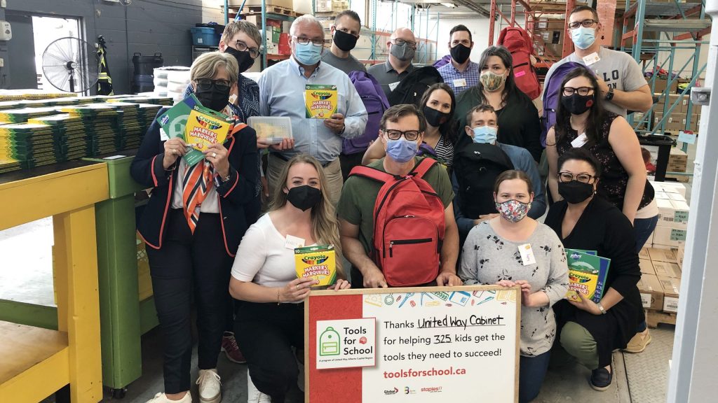 Volunteer to build backpacks hero image
