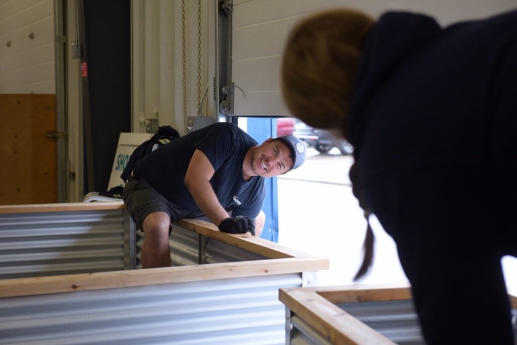 United Way's Heartland Challenge committee volunteers use their unique skills to give back to the community and the Fort Saskatchewan Food Bank.