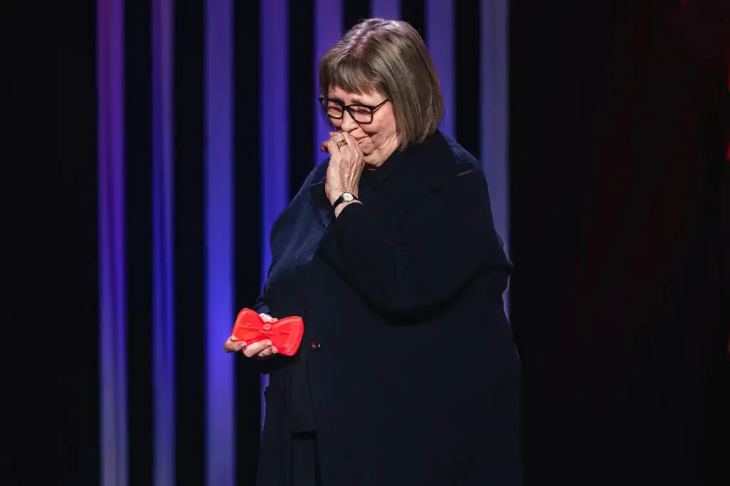 Liz O'Neill received the first Community Leader Award at Red Tie Gala, which will also be named in her honour.