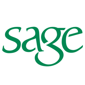 Sage Seniors Association logo featuring the organization's name in a clean, modern font, accompanied by a stylized design symbolizing growth, wisdom, and community support.